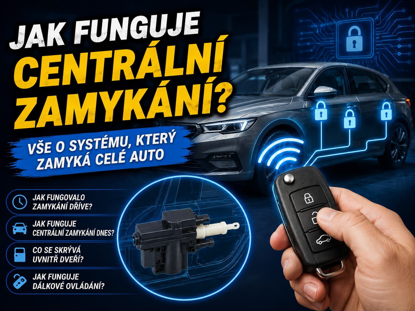Jak funguje centrální zamykání?